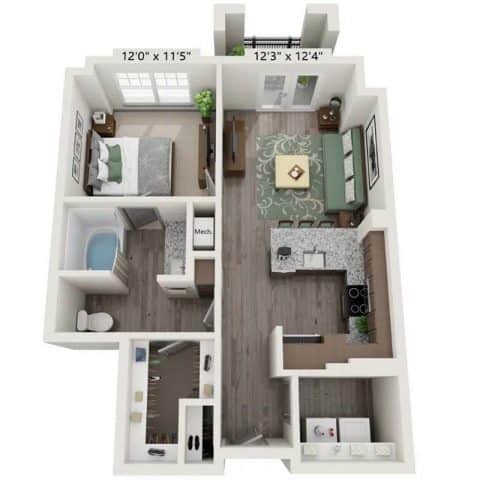 Floorplans - Monroe Gates Apartments